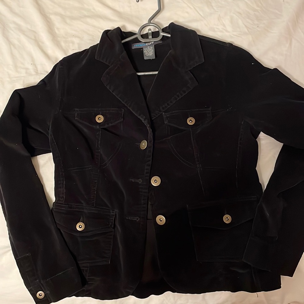 black french cuff jacket